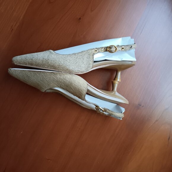 Animal Hair Slingback Mules in Fall 2025 Toasted Tan - Picture 4 of 8